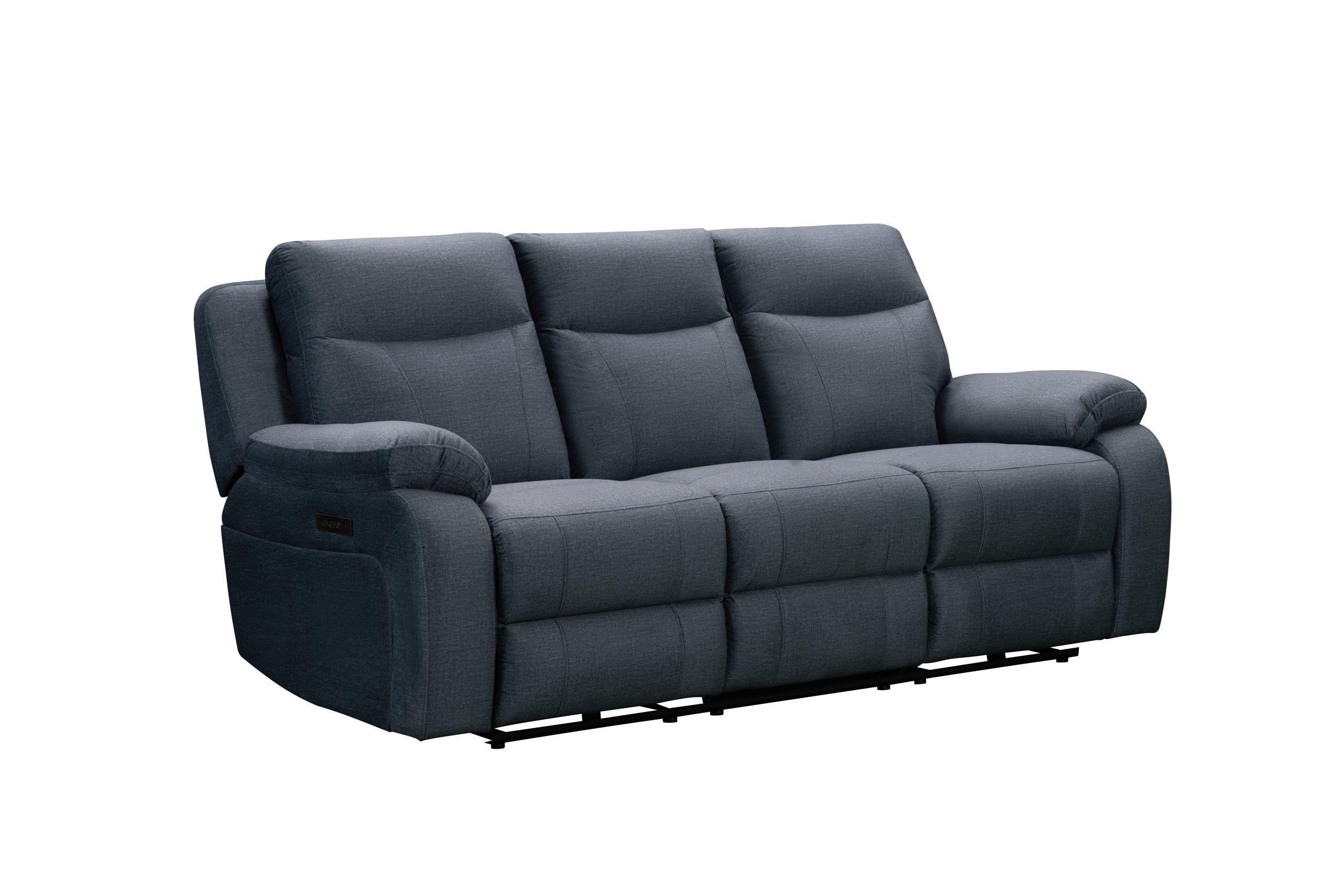 SAR 9,9505,970 Vinson Power Sofa with Table  Fabric Steel Blue