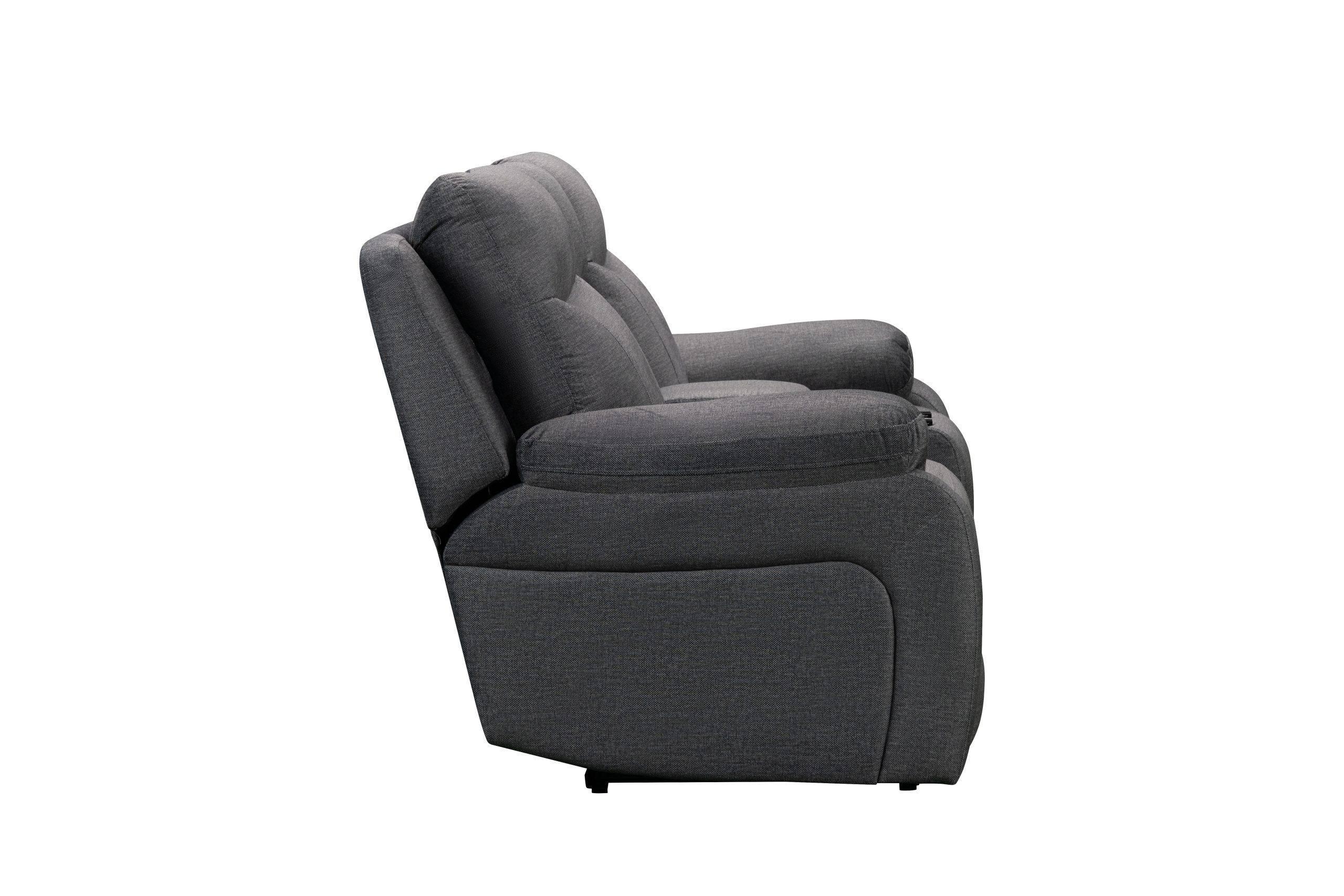 SAR 10,3506,210 Vinson Power Loveseat with Console Fabric Charcoal Grey
