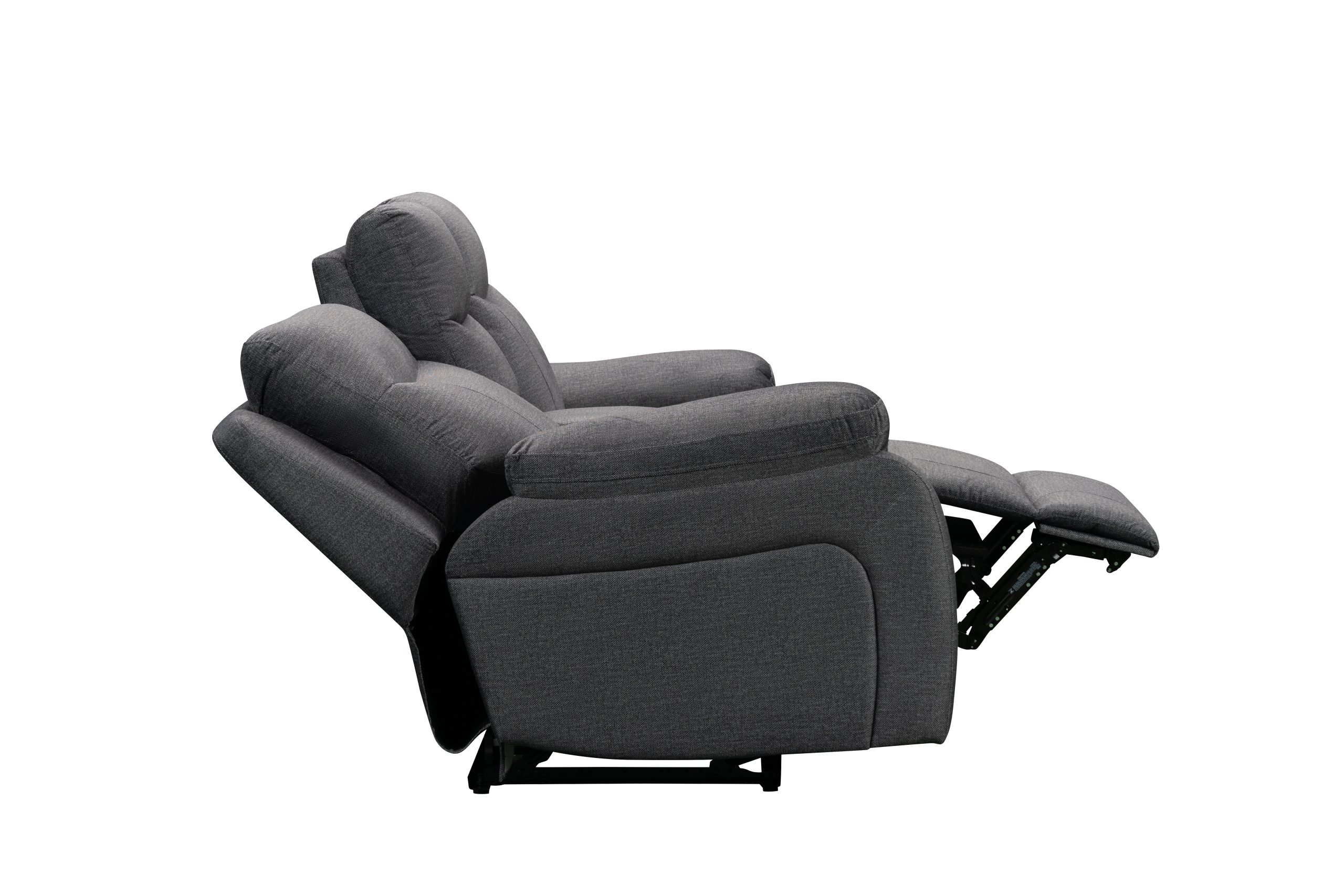 SAR 10,3506,210 Vinson Power Loveseat with Console Fabric Charcoal Grey