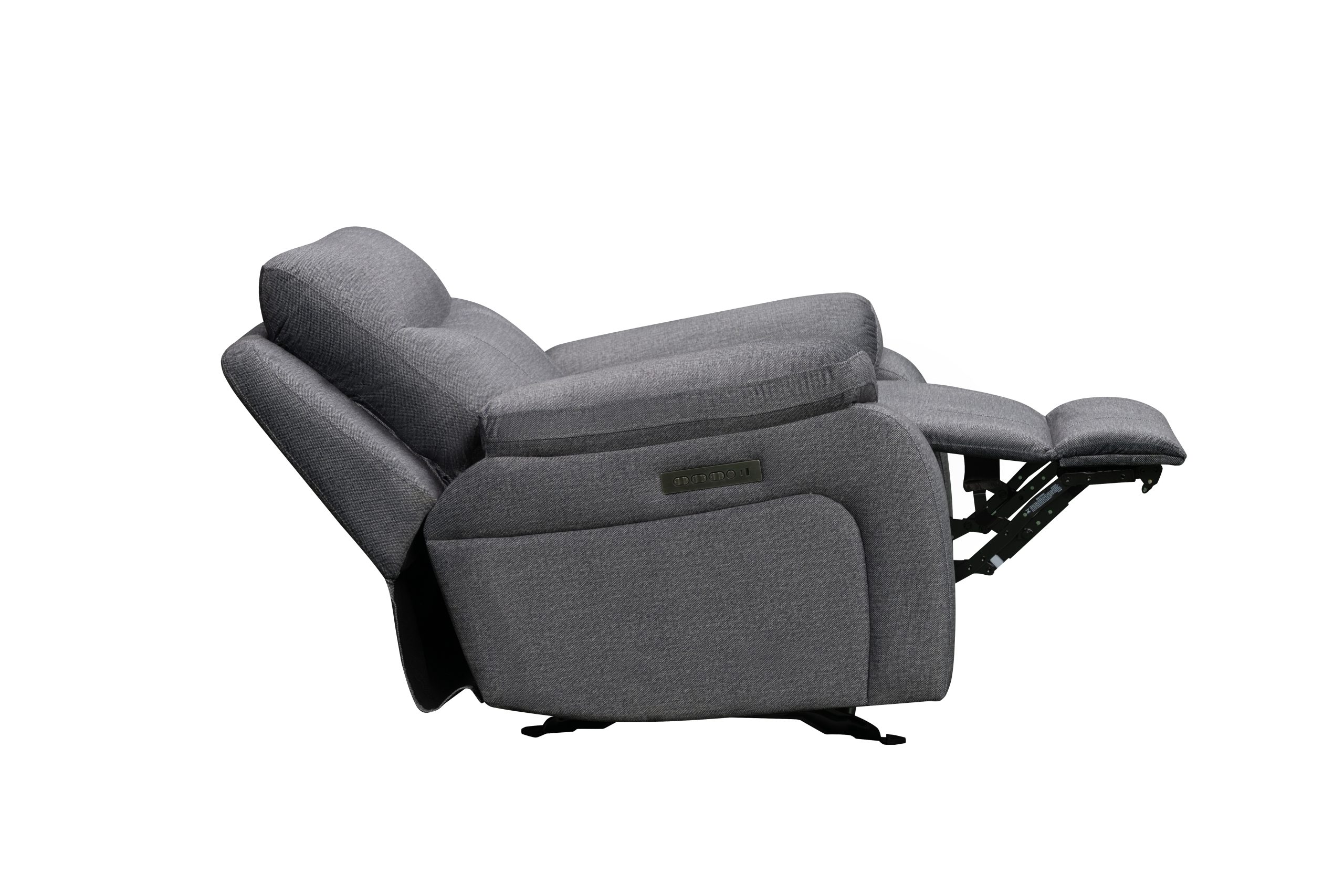SAR 5,1503,090 Vinson Power Glider Recliner Fabric Charcoal Grey