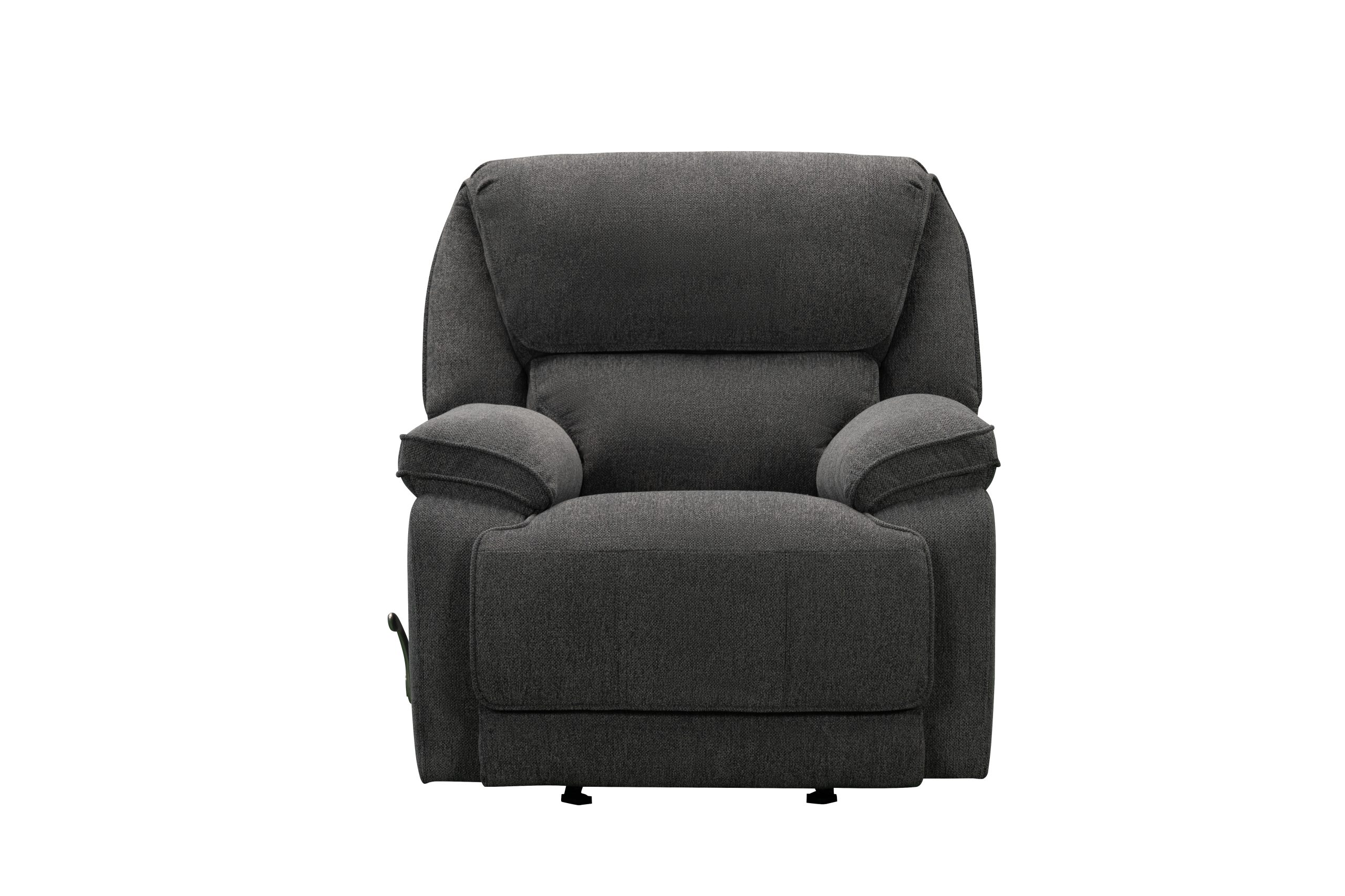 SAR 3,6002,160  Douglas Manual Rocker Recliner Fabric  Dark Grey