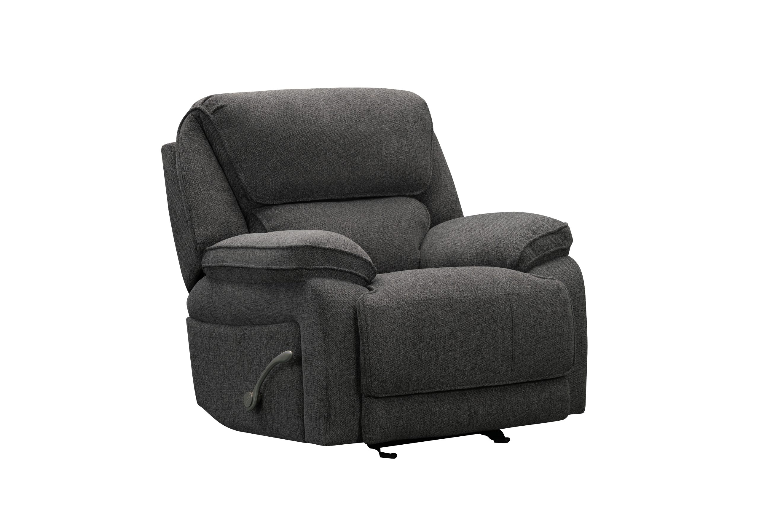 SAR 3,6002,160  Douglas Manual Rocker Recliner Fabric  Dark Grey