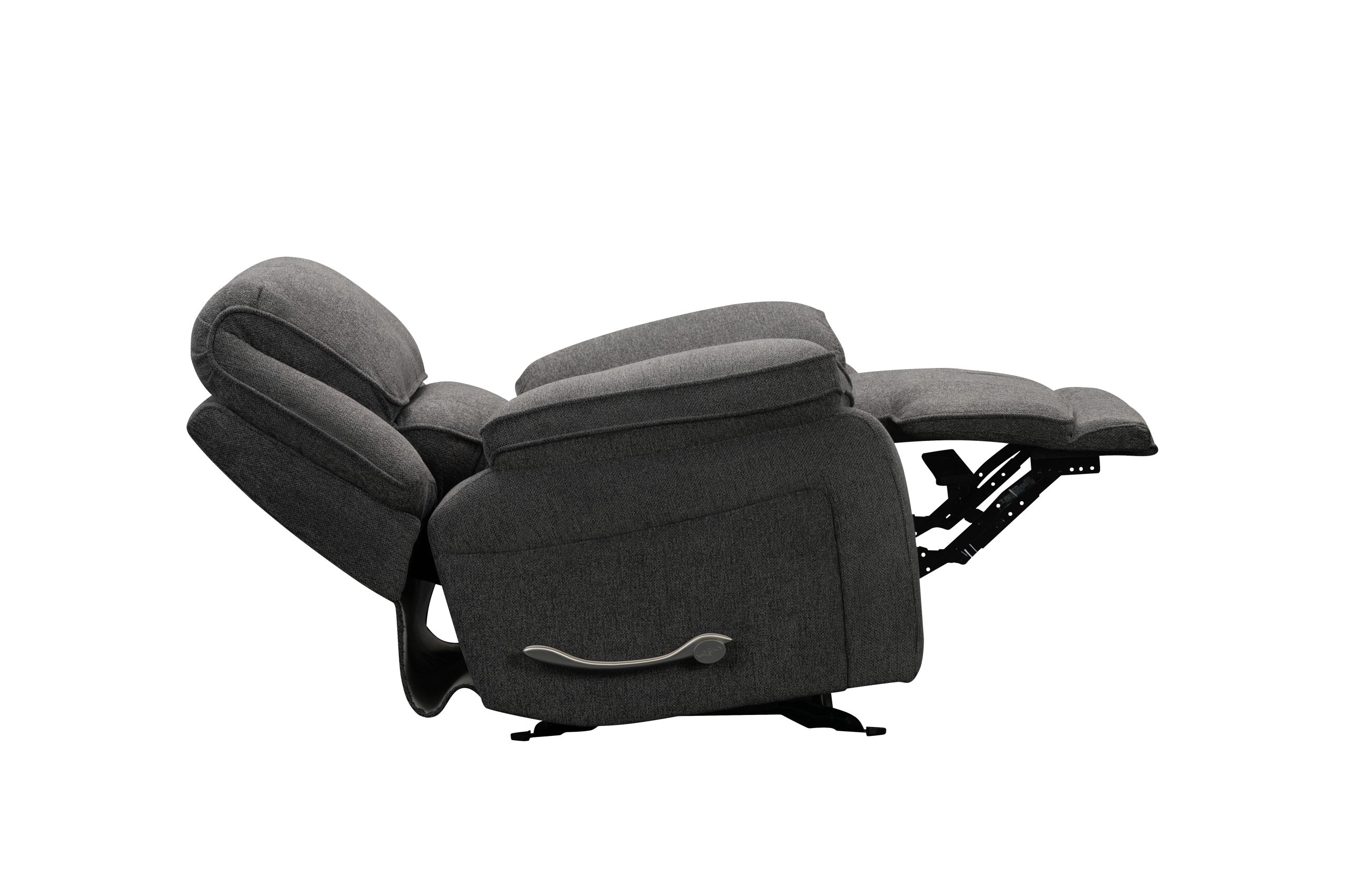 SAR 3,6002,160  Douglas Manual Rocker Recliner Fabric  Dark Grey