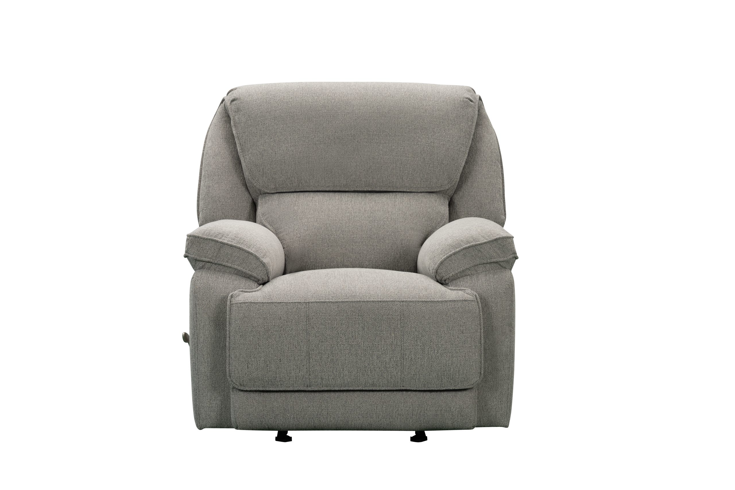 SAR 3,6002,160  Douglas Manual Rocker Recliner Fabric Silver Grey