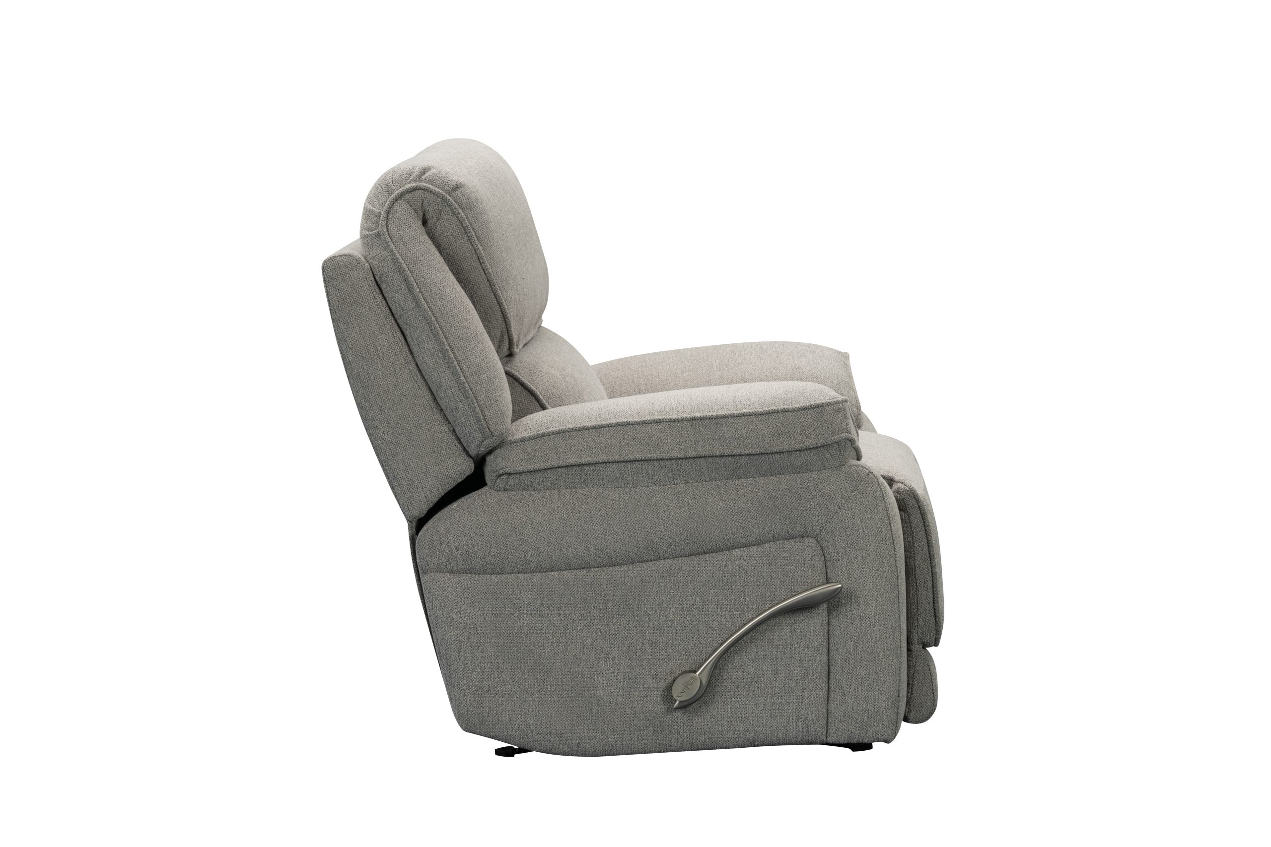 SAR 3,6002,160  Douglas Manual Rocker Recliner Fabric Silver Grey