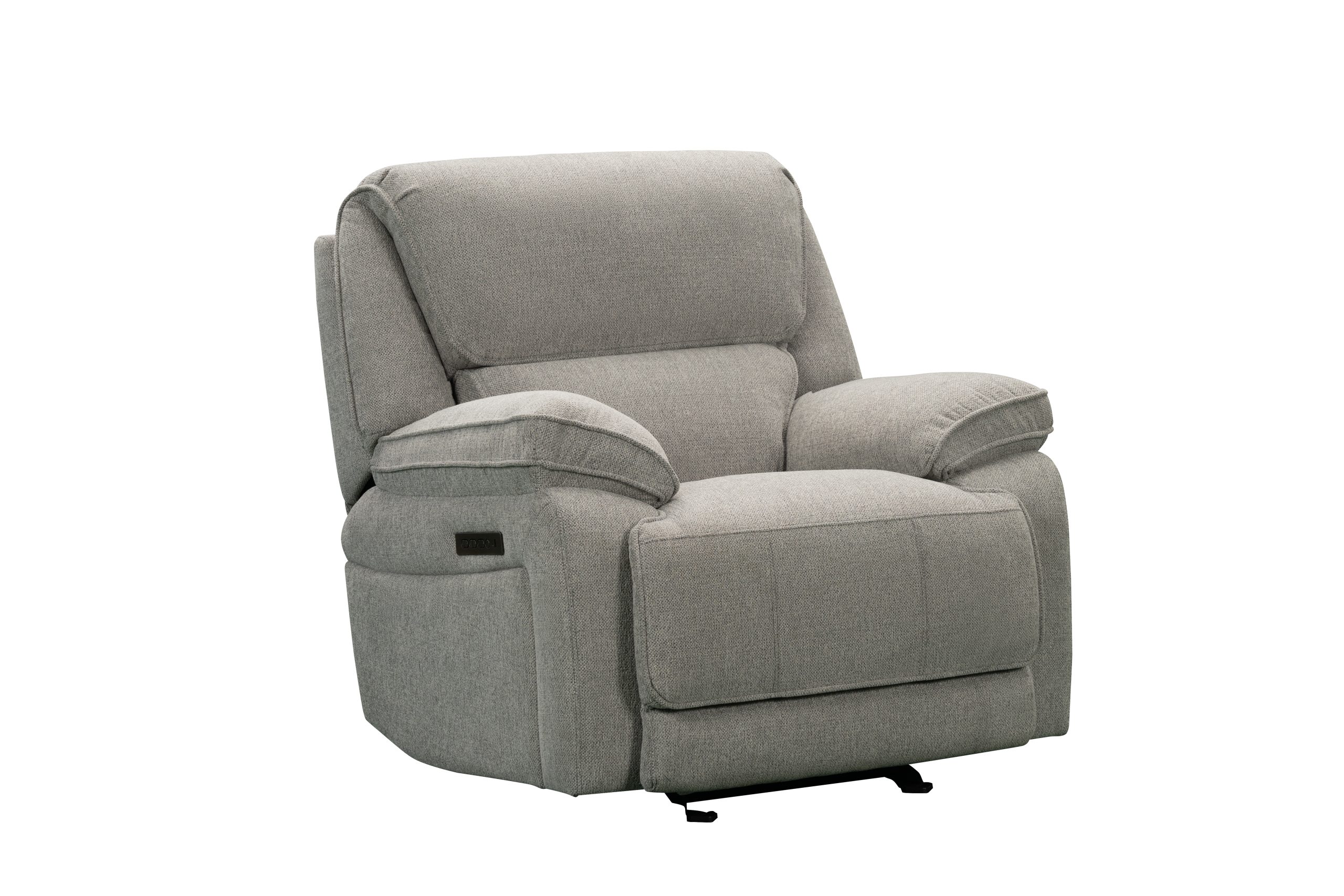 SAR 5,2503,150  Douglas Power Glider Recliner Fabric Silver Grey