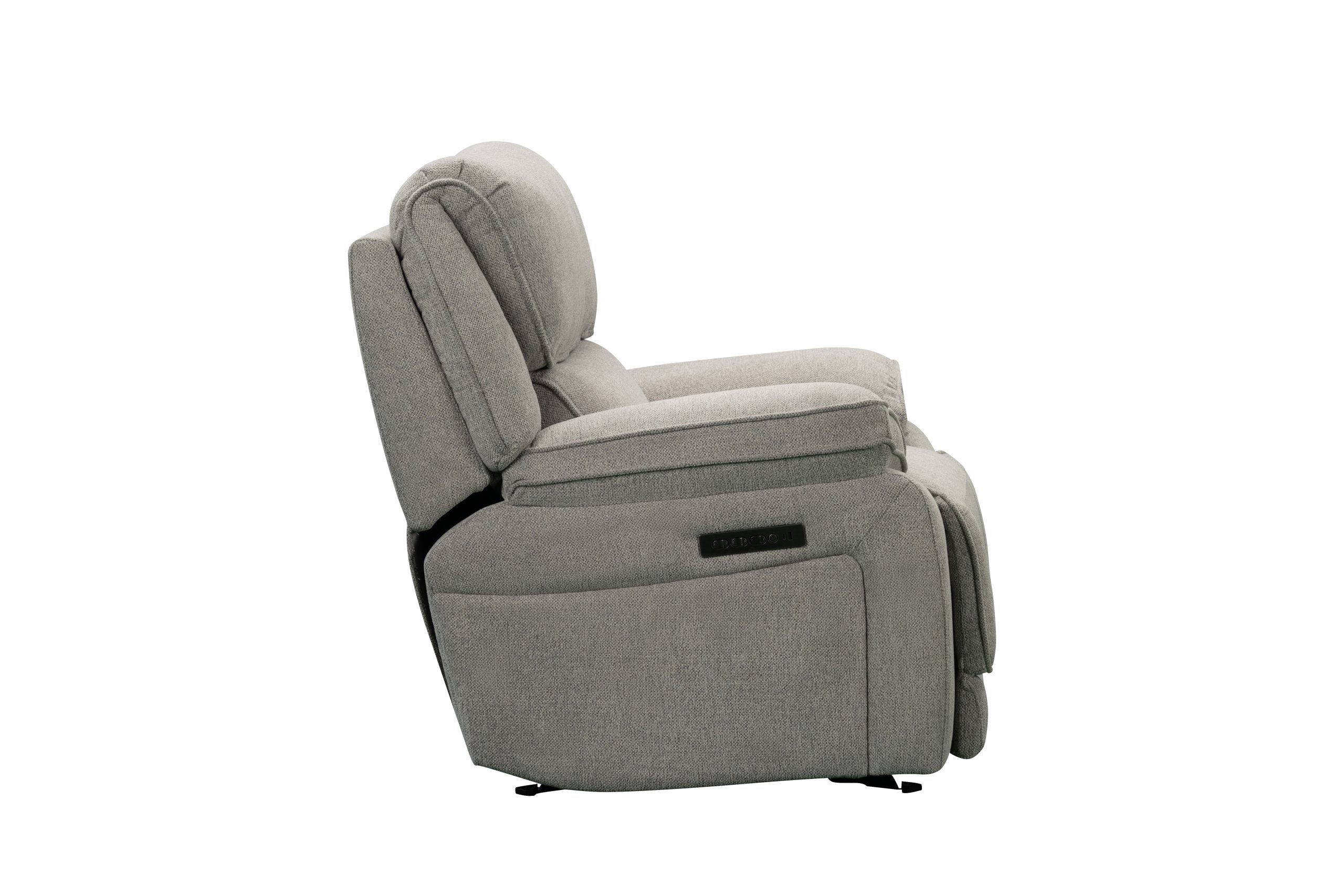 SAR 5,2503,150  Douglas Power Glider Recliner Fabric Silver Grey