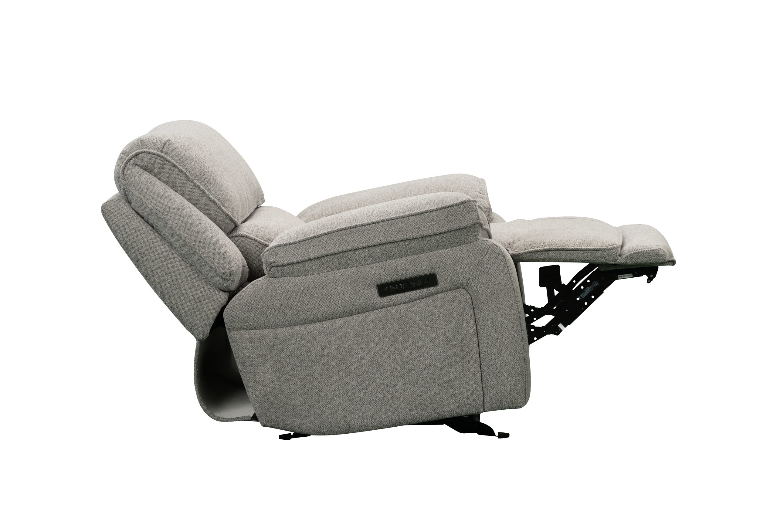 SAR 5,2503,150  Douglas Power Glider Recliner Fabric Silver Grey