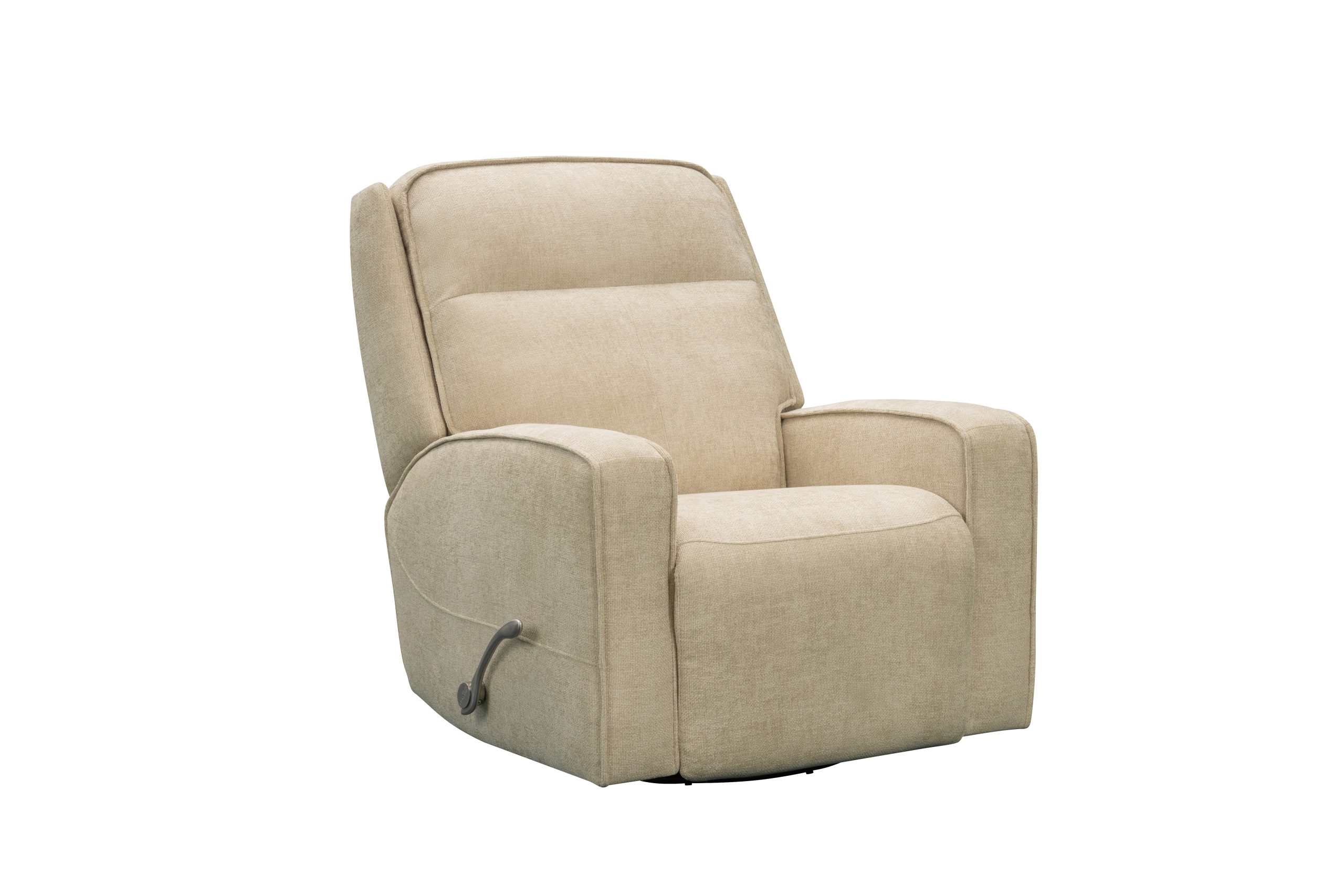 SAR 3,7502,250  Cole Manual Glider Recliner with SwivelFabric Butter Cream
