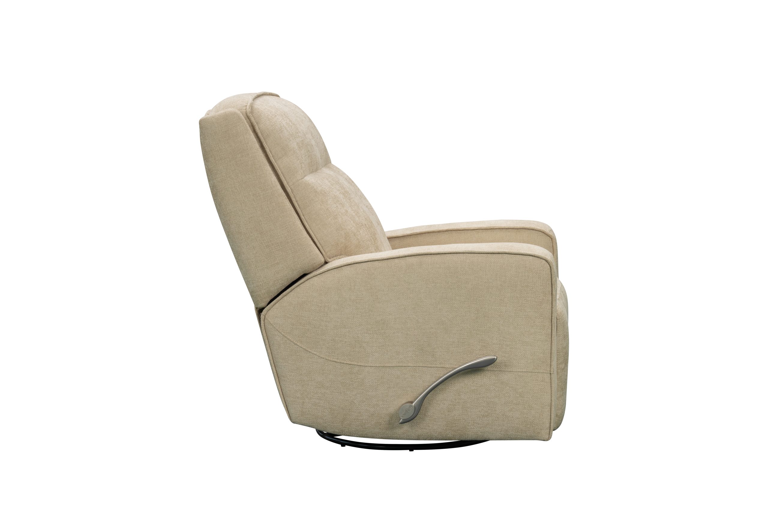 SAR 3,7502,250  Cole Manual Glider Recliner with SwivelFabric Butter Cream