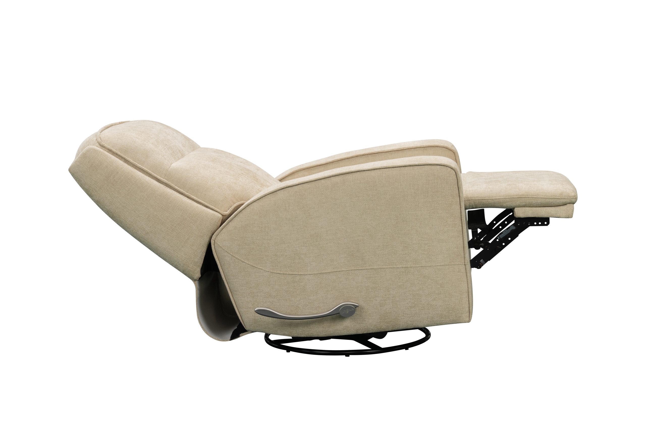 SAR 3,7502,250  Cole Manual Glider Recliner with SwivelFabric Butter Cream