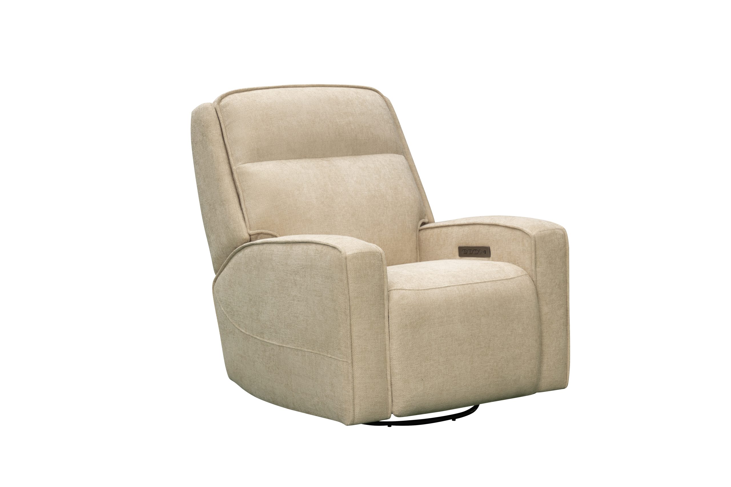 SAR 5,2003,120  Cole Power Glider Recliner with SwivelFabric Butter Cream