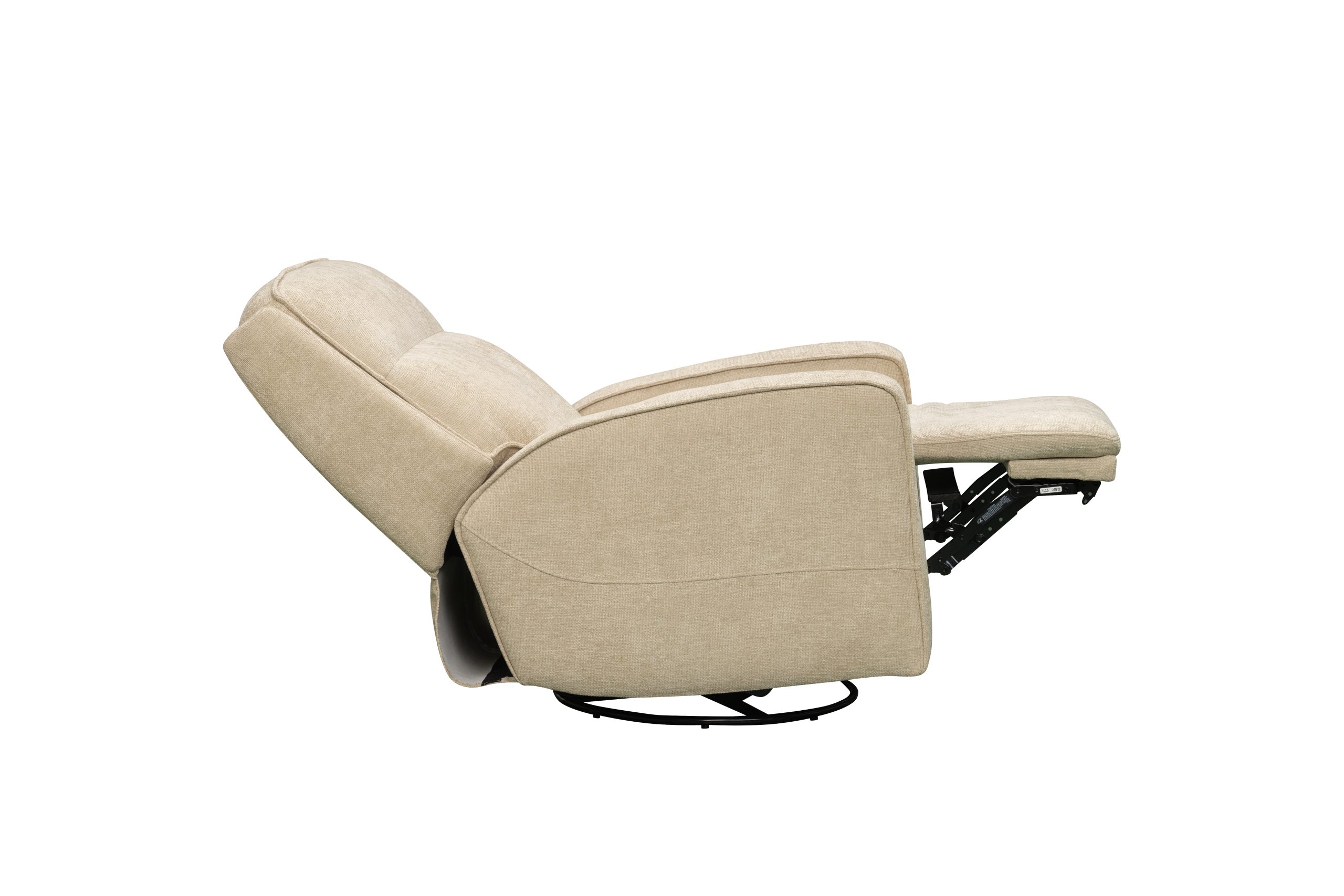 SAR 5,2003,120  Cole Power Glider Recliner with SwivelFabric Butter Cream